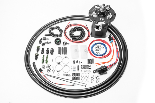 Radium Engineering — Radium Nissan 350Z/G35/G37/Q50 Fuel Hanger Surge Tank (Pumps Not Included) Walbro GSS342/AEM 50-1200 - view 3